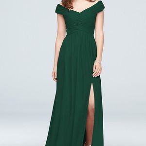 Forest Green David’s Bridal Bridesmaids dress